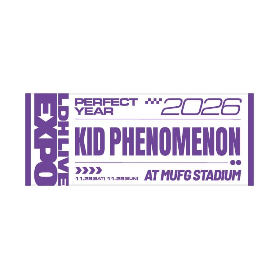 LDH LIVE-EXPO 2026 フェイスタオル/KID PHENOMENON 詳細画像 KID PHENOMENON 1