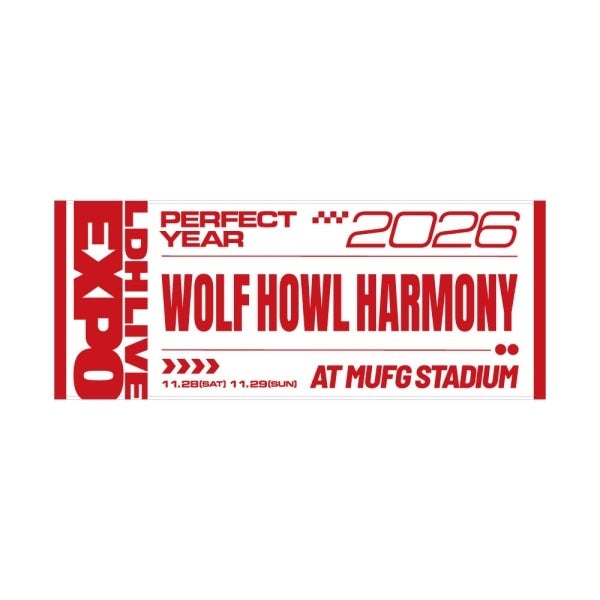 LDH LIVE-EXPO 2026 フェイスタオル/WOLF HOWL HARMONY