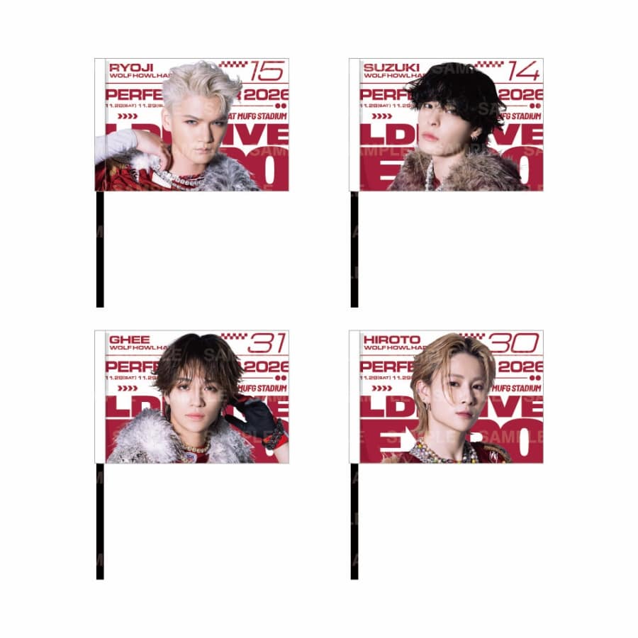 LDH LIVE-EXPO 2026 ビジュアルフラッグ/WOLF HOWL HARMONY 詳細画像 カラー共通 1