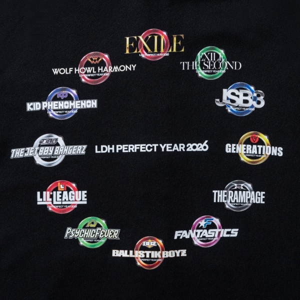 PERFECT YEAR 2026 ZIPパーカー/BLACK 詳細画像