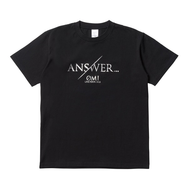 ANSWER... ツアーＴシャツ/BLACK