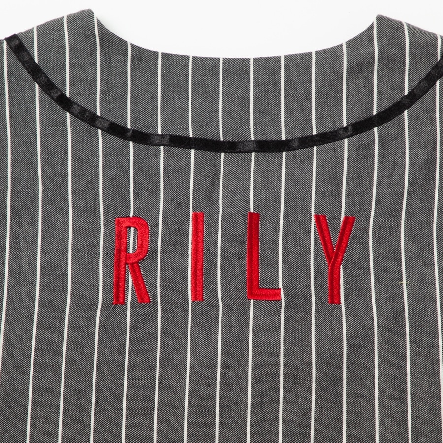 RILY ベースボールシャツ 詳細画像 BLACK 4