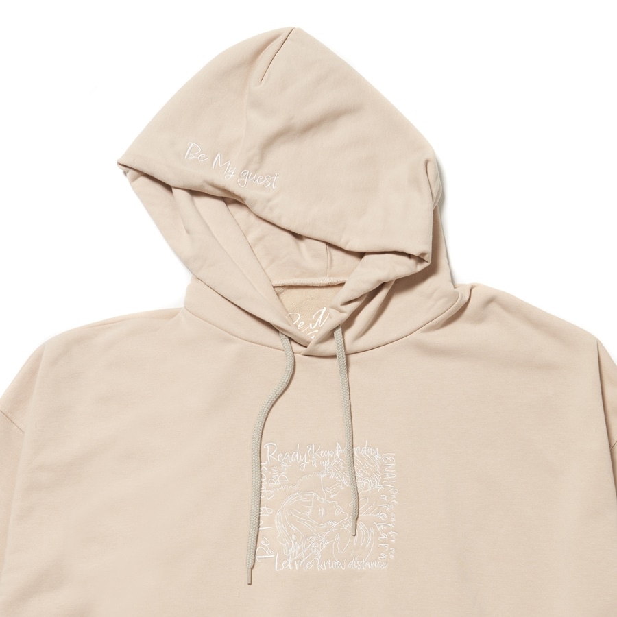 岩田剛典 READY? BIG HOODIE BEIGE