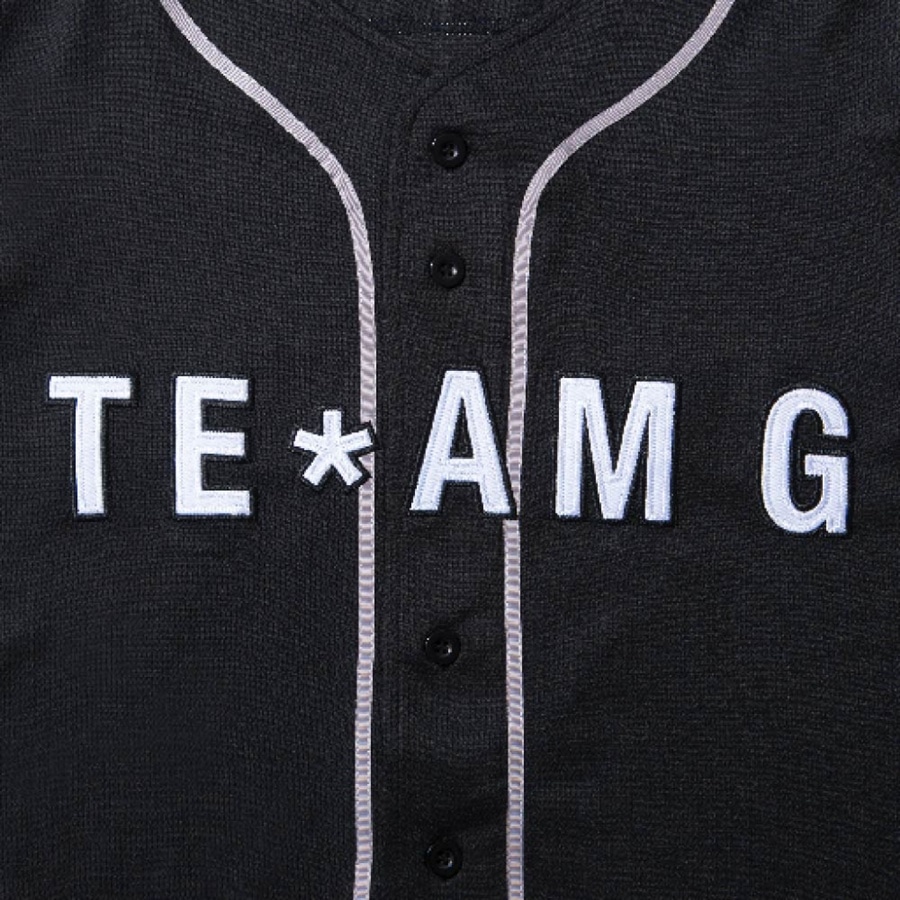 TEAM G ベースボールシャツ 詳細画像 BLACK 2