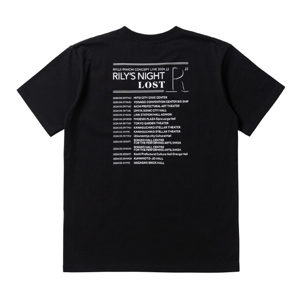 RILY'S NIGHT／LOST"R" Tシャツ/BLACK 詳細画像