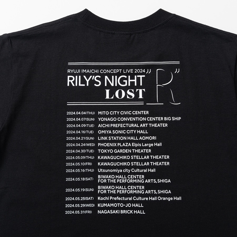 RILY'S NIGHT／LOST"R" Tシャツ/BLACK 詳細画像 BLACK 3