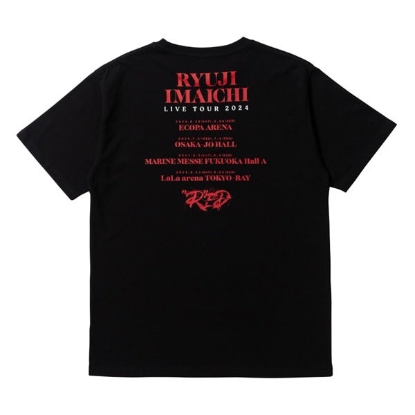 EXILE TRIBE STATION ONLINE STORE｜"R"ED ツアーTシャツ/BLACK