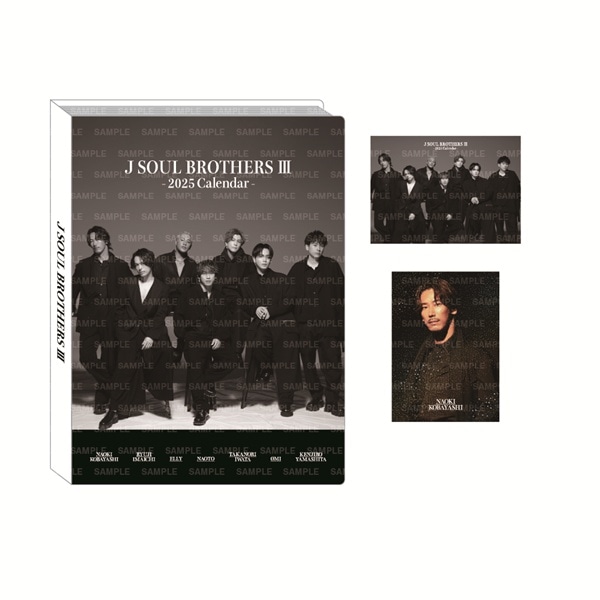 三代目 J SOUL BROTHERS 2025 カレンダー フォトカードホルダー&フォトカード2枚セット 詳細画像