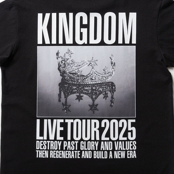LIVE TOUR 2025 KINGDOM Crown Graphic T-shirt/BLACK 詳細画像
