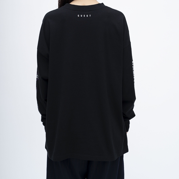 TEAM G ロングスリーブTシャツ/BLACK 詳細画像
