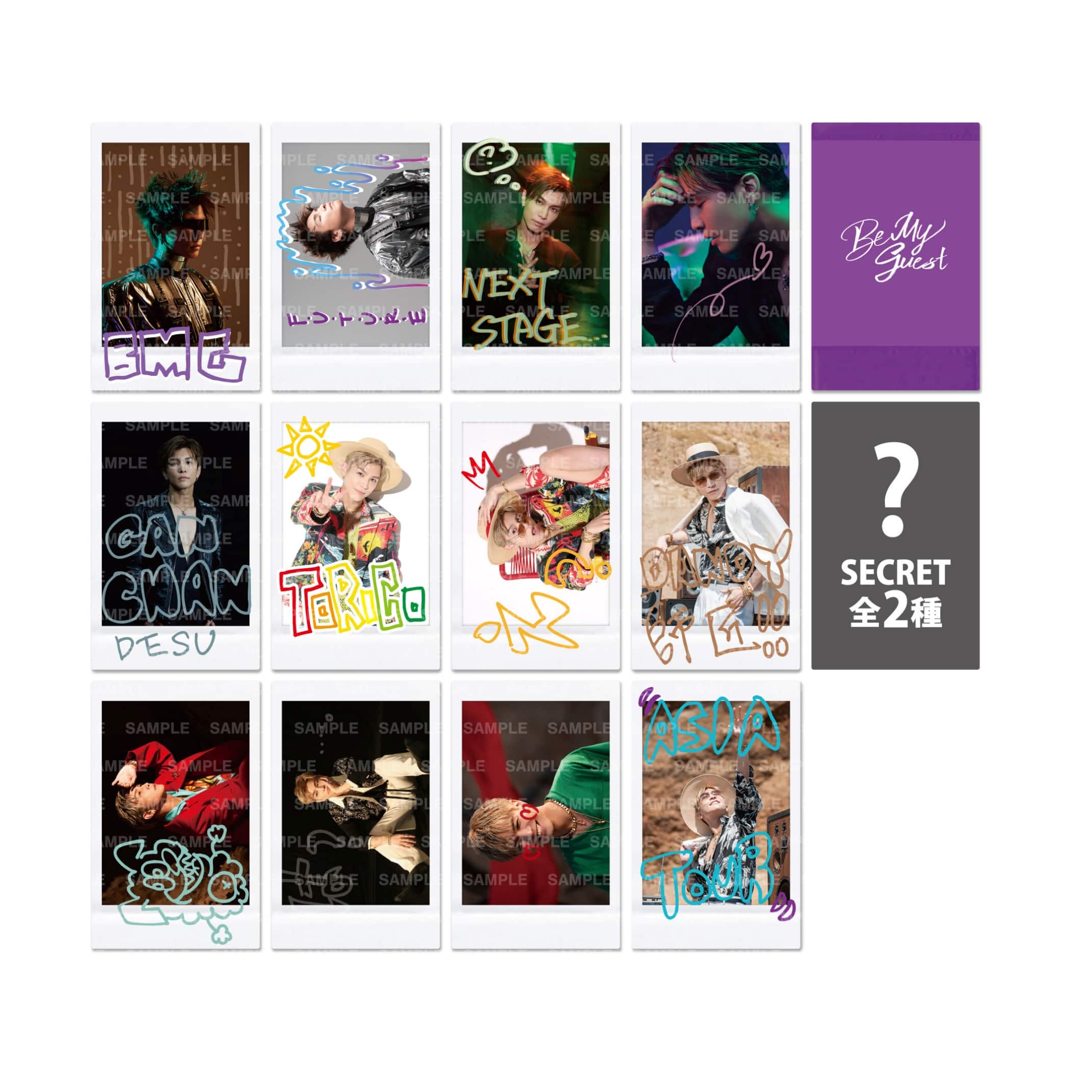 EXO カイ ジョンイン トレカ ステッカー EXILE TRIBE STATION ONLINE STORE｜SPACE COWBOY ステッカーカード/全