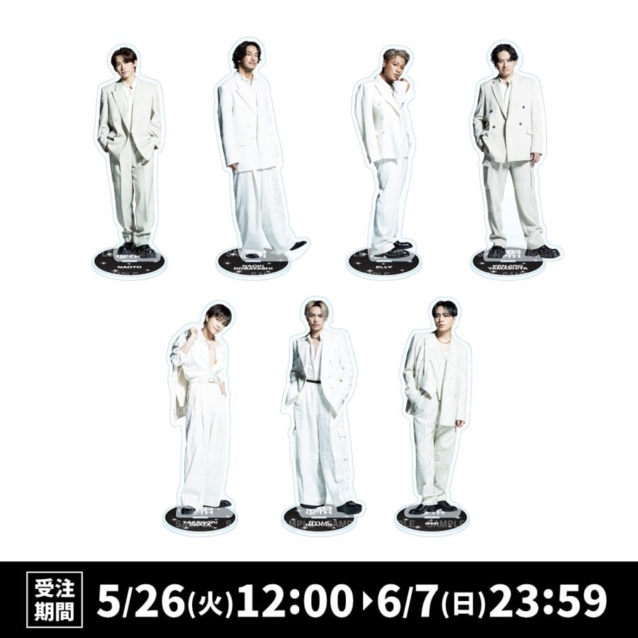 三代目 J SOUL BROTHERS 2026 カレンダー BIGアクリルスタンド 詳細画像 カラー共通 1
