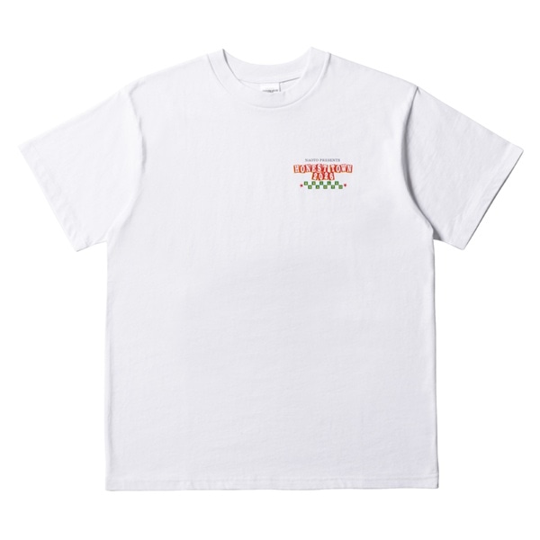HONEST TOWN ロゴTシャツ/WHITE