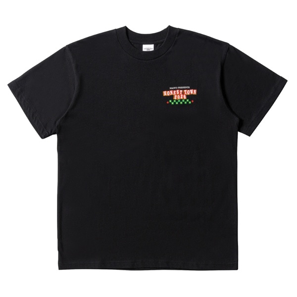 HONEST TOWN ロゴTシャツ/BLACK