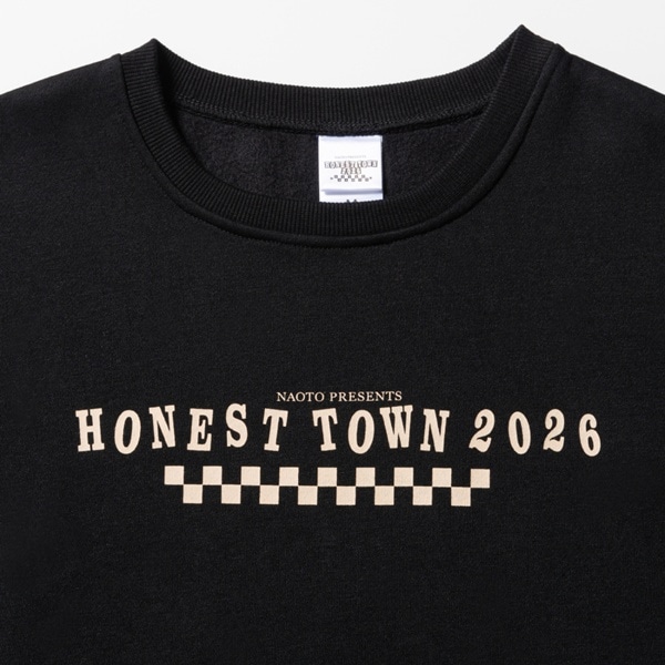 HONEST TOWN スウェット/BLACK 詳細画像