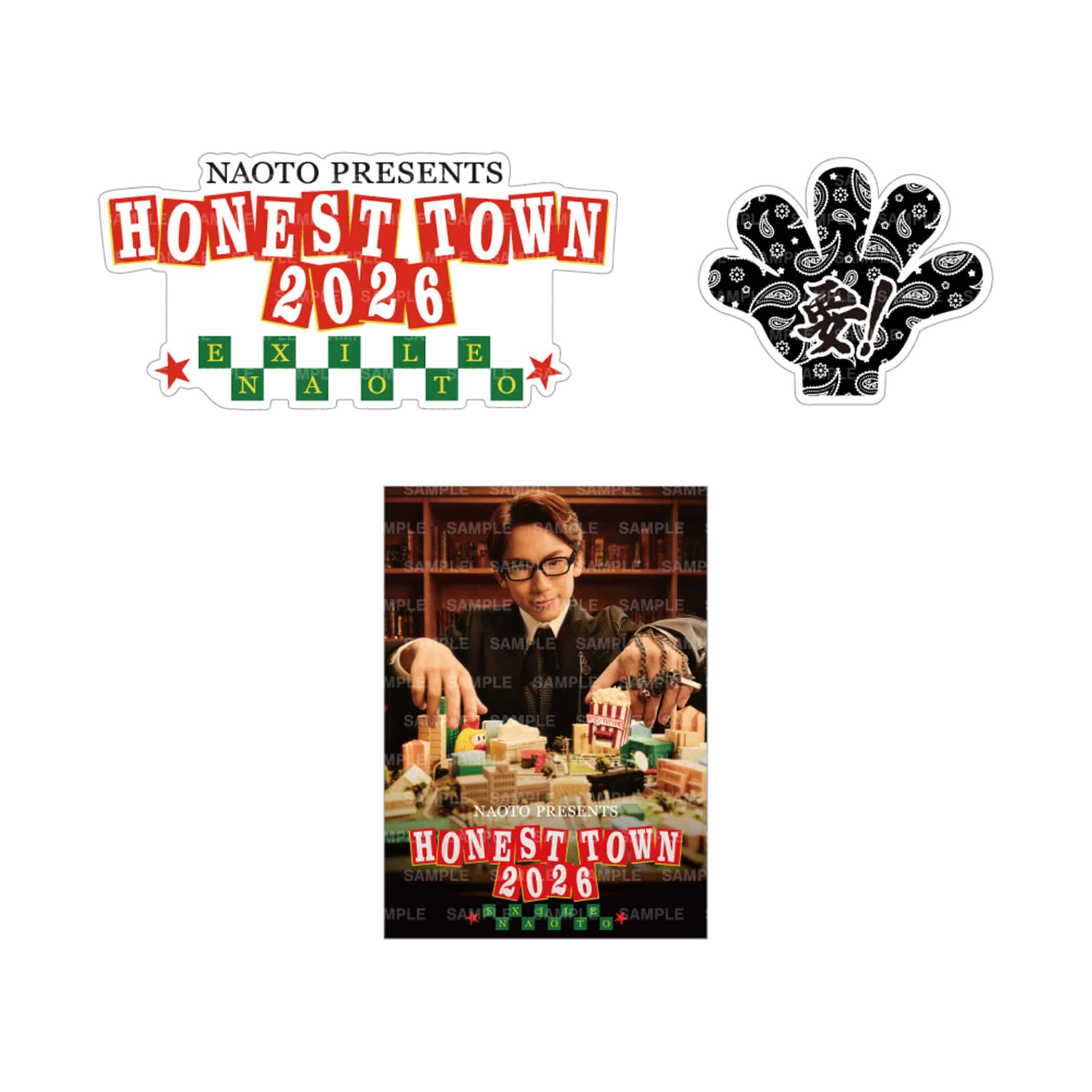 EXILE TRIBE STATION ONLINE STORE｜HONEST TOWN ステッカーセット