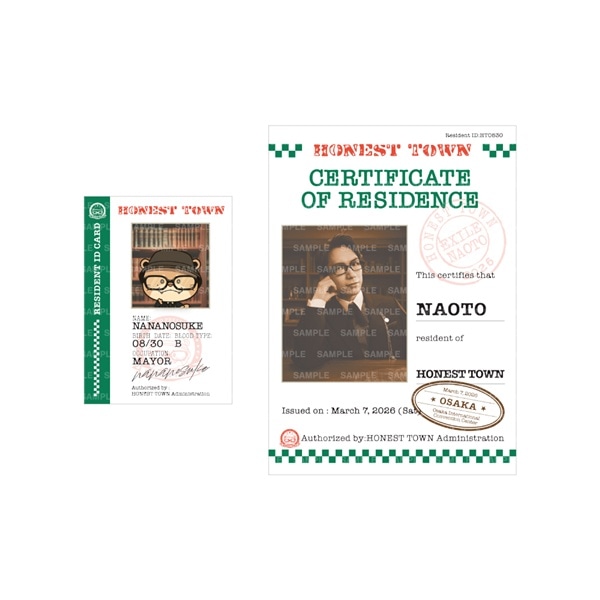 【大阪限定】HONEST TOWN CARD 2枚セット