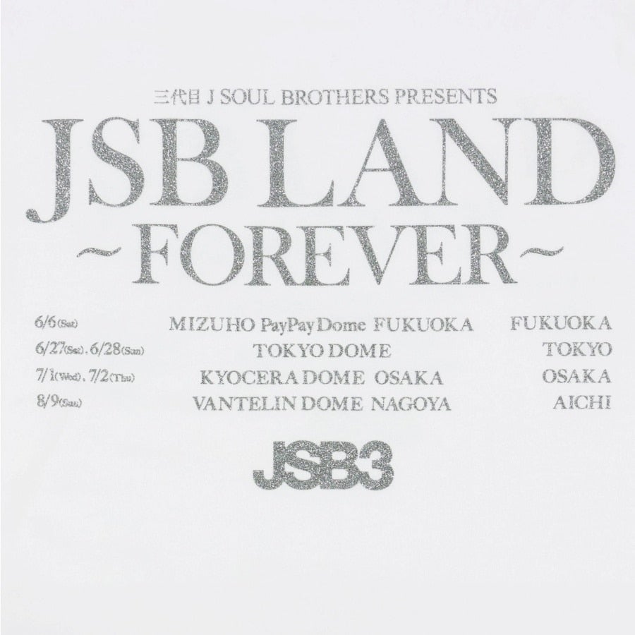 JSB LAND ～FOREVER～ Tシャツ/WHITE 詳細画像 カラー共通 3