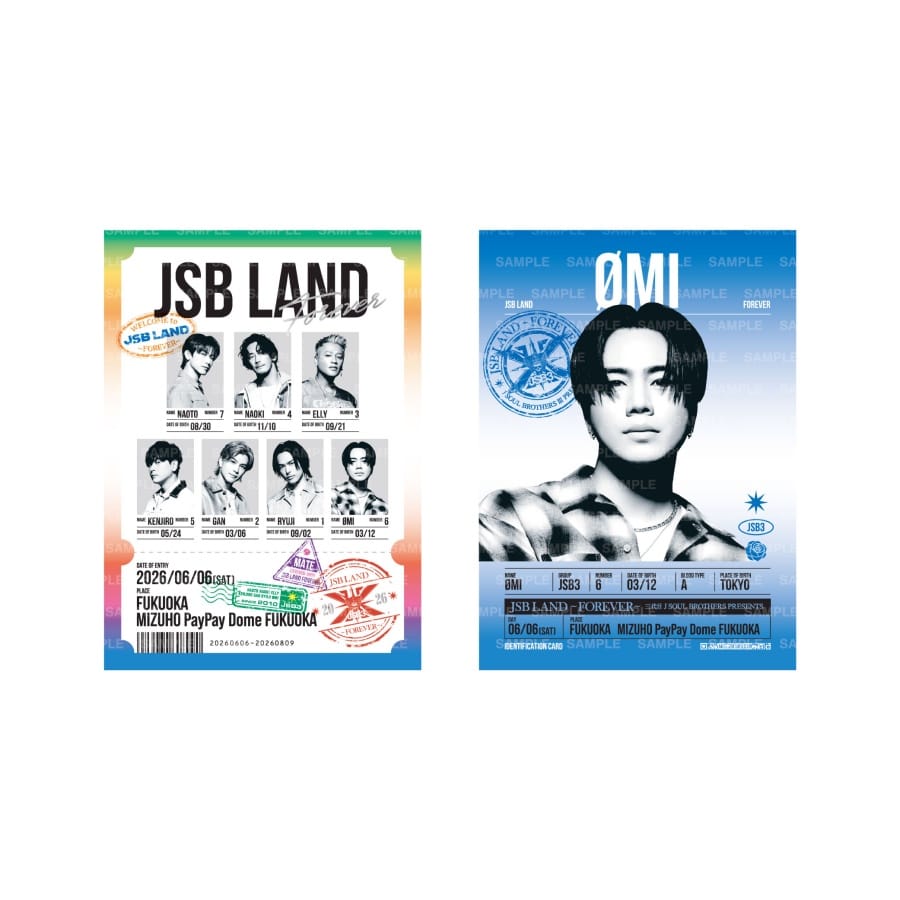【6/6福岡】JSB LAND ～FOREVER～ 御楽印2枚セット 詳細画像 ØMI 1