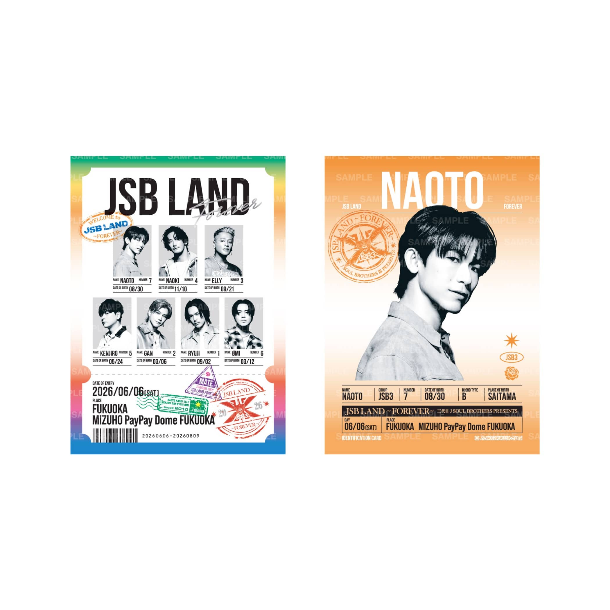 EXILE TRIBE STATION ONLINE STORE｜【6/6福岡】JSB LAND ～FOREVER