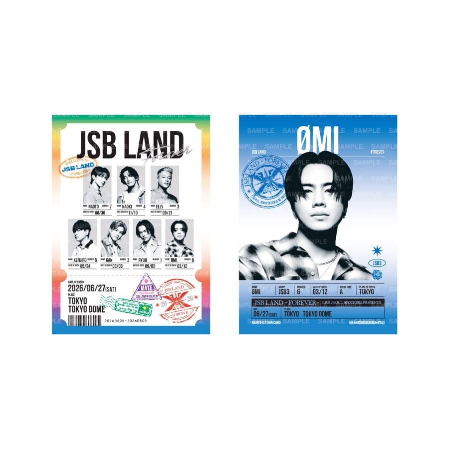 【6/27東京】JSB LAND ～FOREVER～ 御楽印2枚セット 詳細画像 ØMI 1