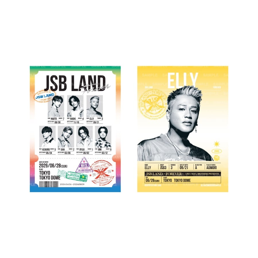 【6/28東京】JSB LAND ～FOREVER～ 御楽印2枚セット 詳細画像 ELLY 1