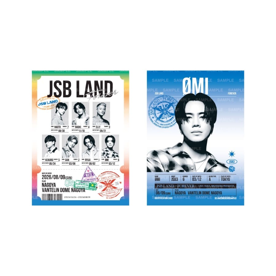 【8/9愛知】JSB LAND ～FOREVER～ 御楽印2枚セット 詳細画像 ØMI 1