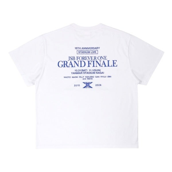 JSB FOREVER ONE GRAND FINALE ロゴTシャツ/WHITE 詳細画像