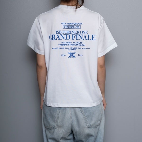 JSB FOREVER ONE GRAND FINALE ロゴTシャツ/WHITE 詳細画像