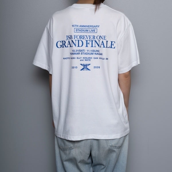 JSB FOREVER ONE GRAND FINALE ロゴTシャツ/WHITE 詳細画像