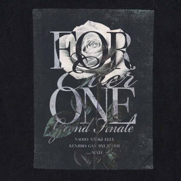 JSB FOREVER ONE GRAND FINALE ローズグラフィックTシャツ/CHARCOAL 詳細画像