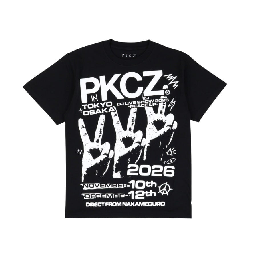 PKCZ&reg; DJ LIVE SHOW 2026 ～PEACE UP～ Tシャツ/BLACK 詳細画像 BLACK 1