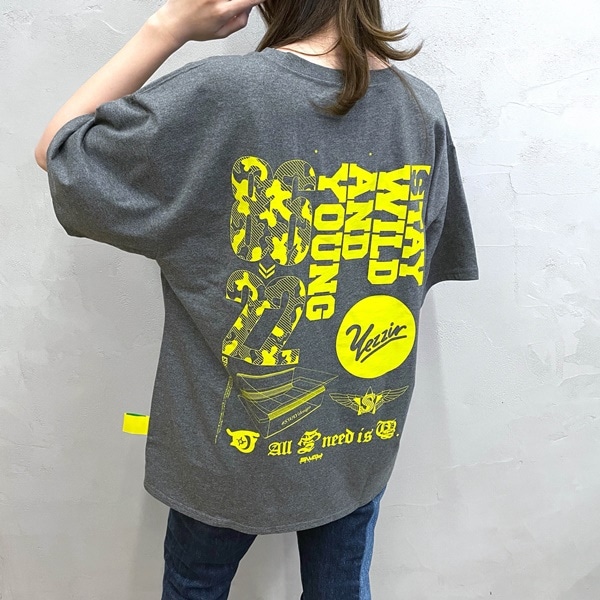 Stay Wild And Young Tシャツ/GRAY 詳細画像