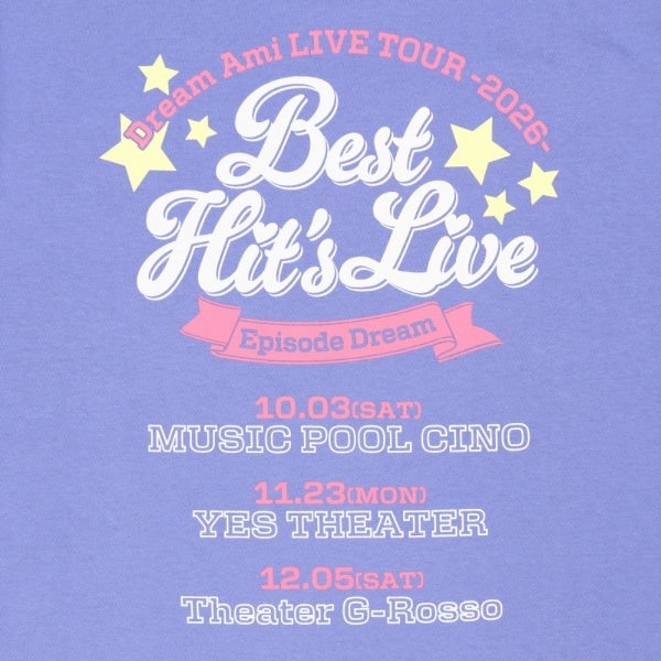Best Hit&rsquo;s Live ～Episode Dream～ フォトカード付きTシャツ/BLUE 詳細画像