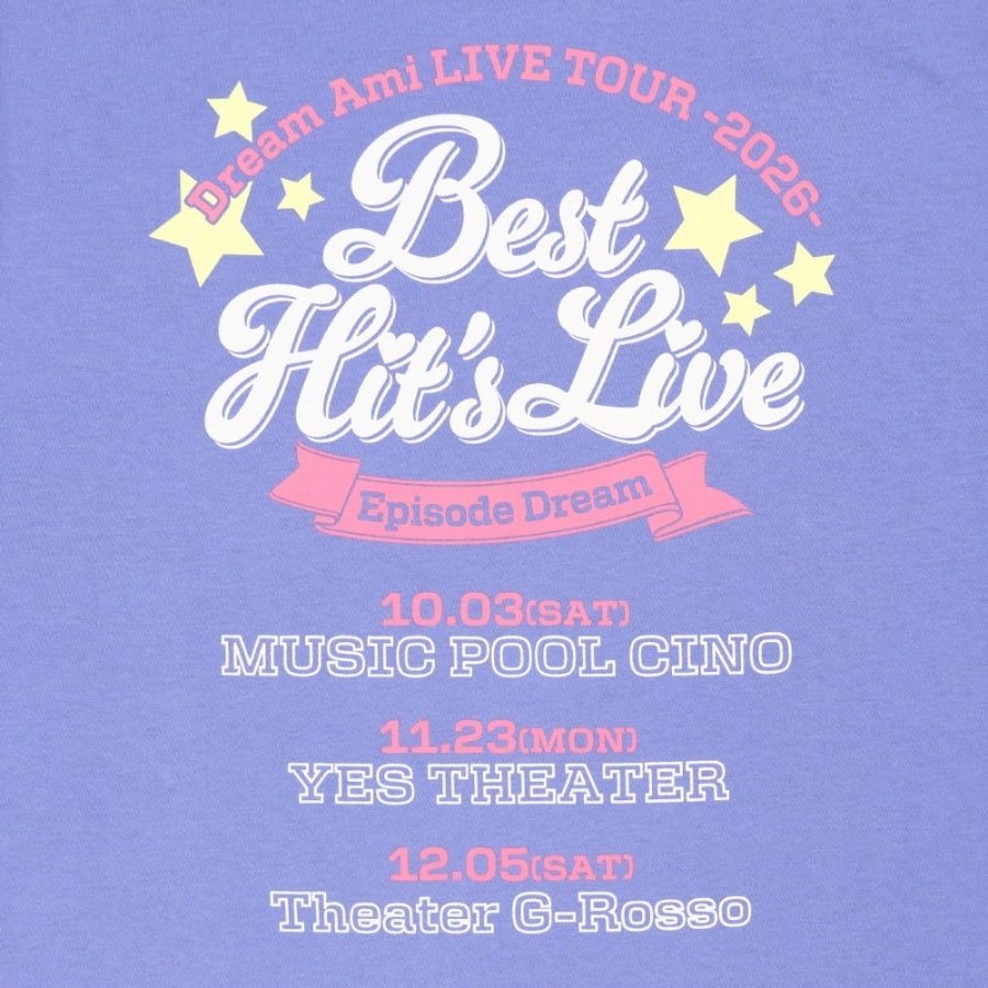 Best Hit&rsquo;s Live ～Episode Dream～ フォトカード付きTシャツ/BLUE 詳細画像 カラー共通 3