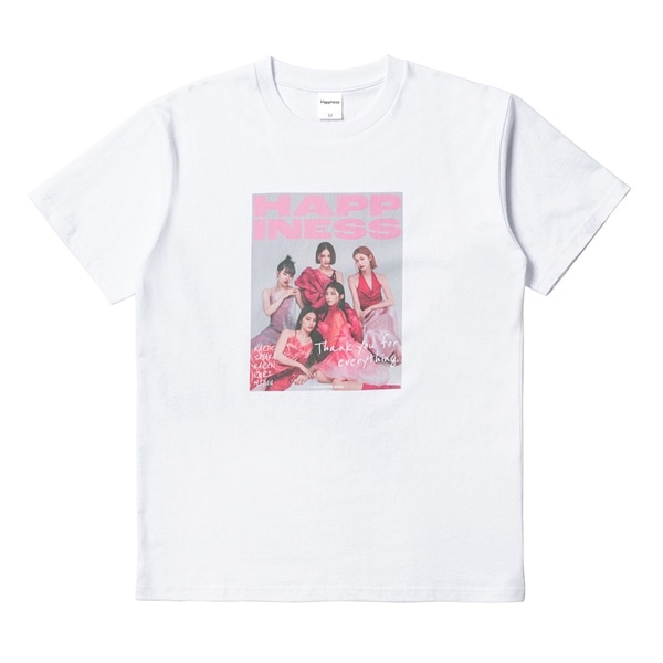 Happiness フォトTシャツ/WHITE