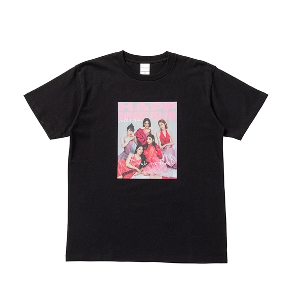 Happiness フォトTシャツ/BLACK