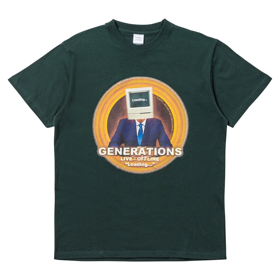 Exile Tribe Station Online Store Loading Tシャツ Green Exile Tribe Station Online Store Loading Tシャツ Green