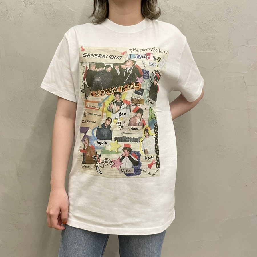 Exile Tribe Station Online Store Loading フォトtシャツ White Exile Tribe Station Online Store Loading フォトtシャツ White
