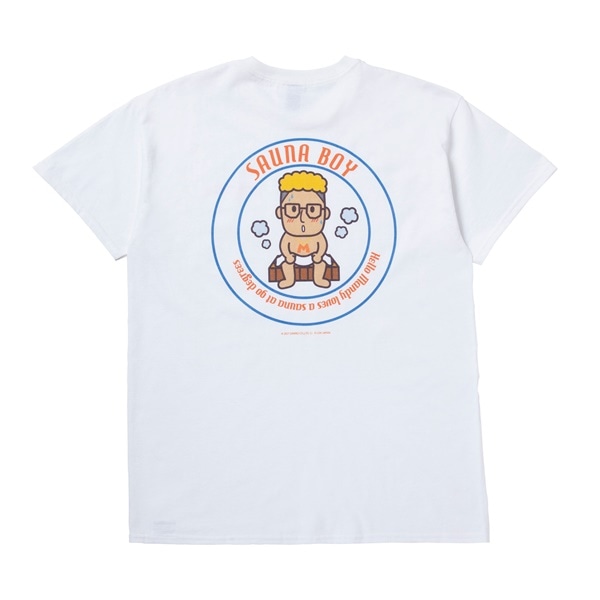 サウナボーイ×ハローメンディー Tシャツ 詳細画像