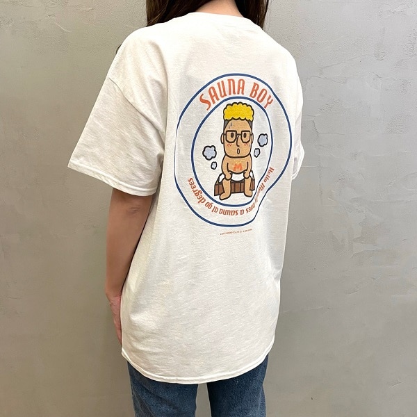 サウナボーイ×ハローメンディー Tシャツ 詳細画像