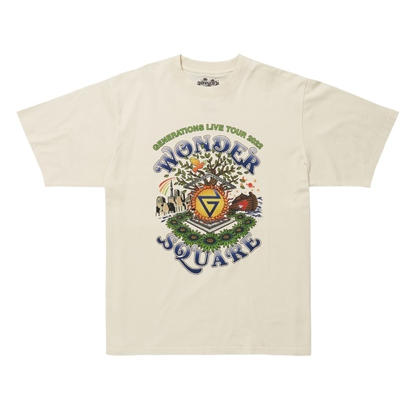 【会場限定】WONDER SQUARE アートワークTシャツ/IVORY