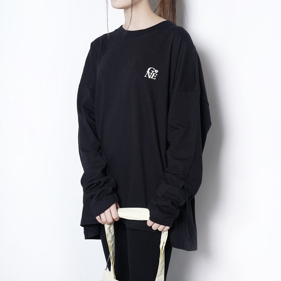 ANSWER... フォトロングスリーブＴシャツ/BLACK