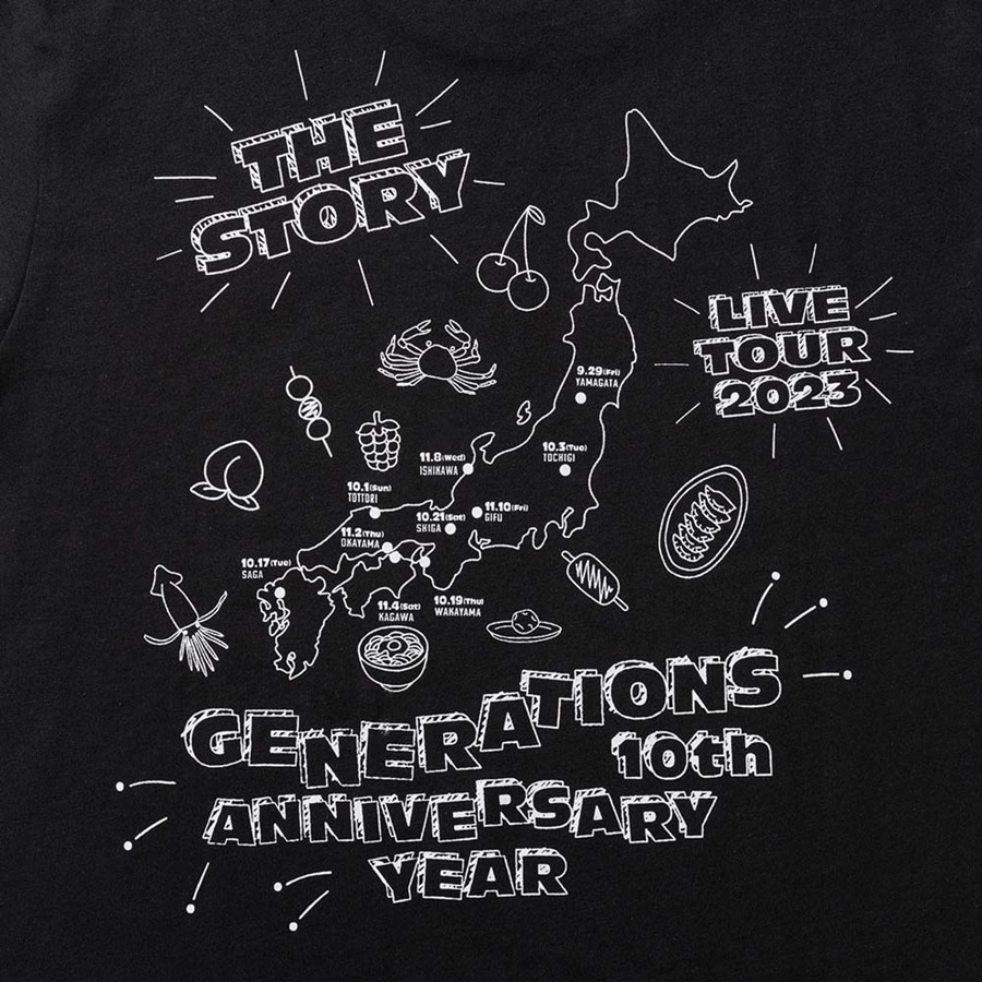 THE STORY ツアーＴシャツ/BLACK 詳細画像 BLACK 3