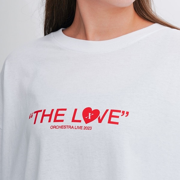 THE LOVE オーバーサイズロングスリーブTシャツ/WHITE 詳細画像
