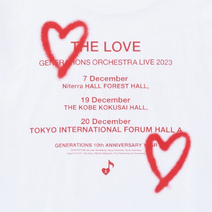 THE LOVE オーバーサイズロングスリーブTシャツ/WHITE 詳細画像 WHITE 3