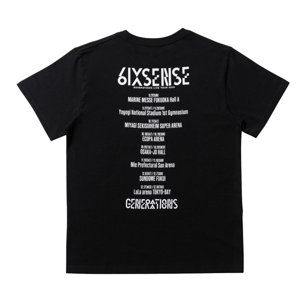 6IX SENSE ツアーTシャツ/BLACK 詳細画像