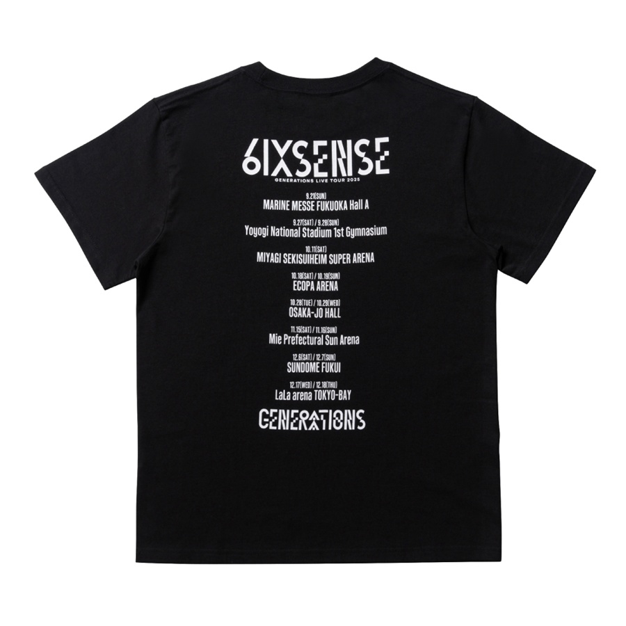6IX SENSE ツアーTシャツ/BLACK 詳細画像 カラー共通 1