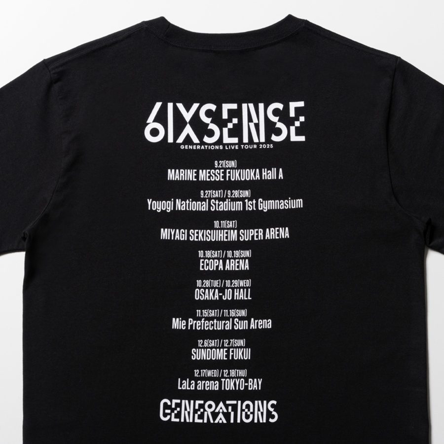 6IX SENSE ツアーTシャツ/BLACK 詳細画像 カラー共通 3