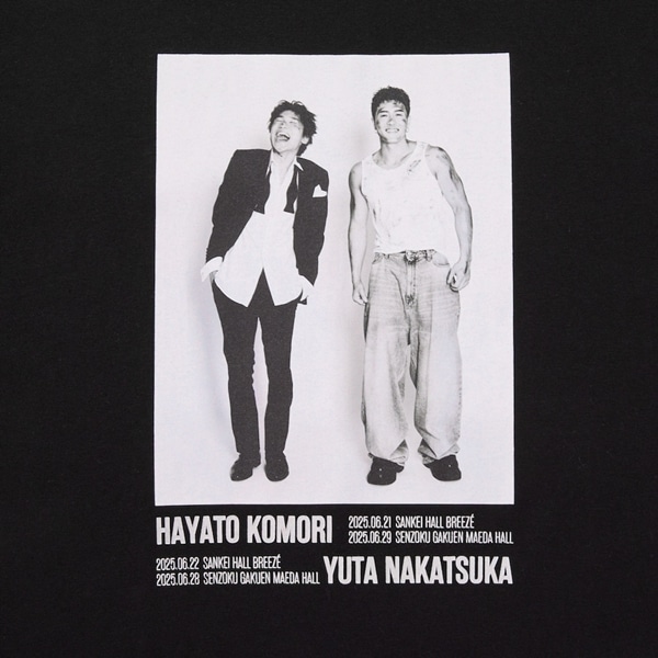 【FC限定】小森隼&中務裕太 フォトTシャツ/BLACK 詳細画像
